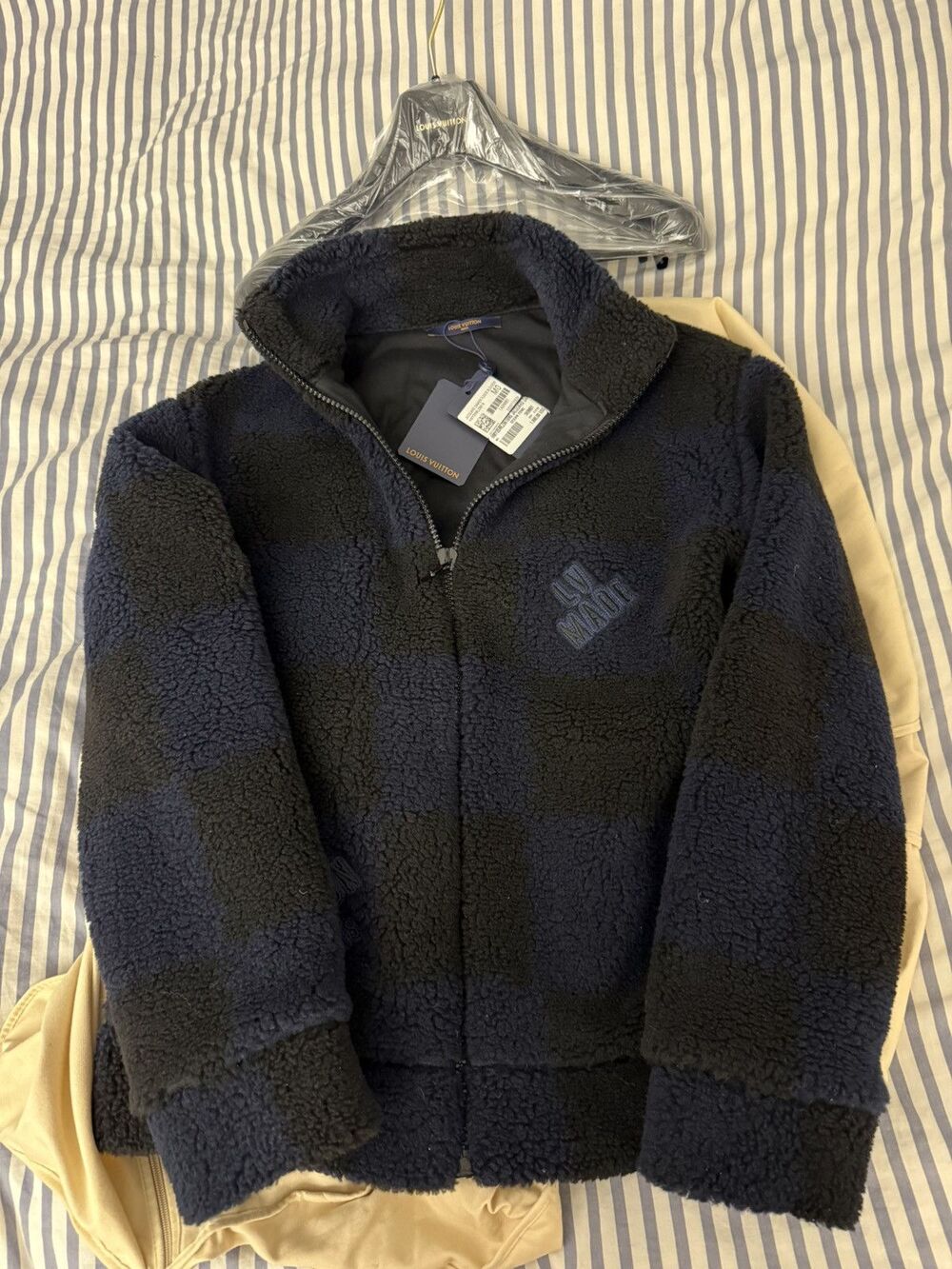 Louis Vuitton x NIGO LV² Monogram Sherpa Fleece Jacket NWT